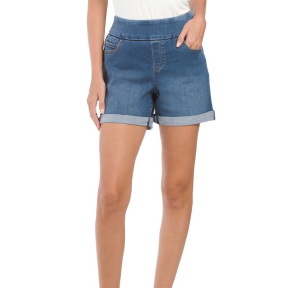 NEW COUNTERPARTS Roll Cuff Shorts  cotton blend Blue 164mn - Picture 1 of 2